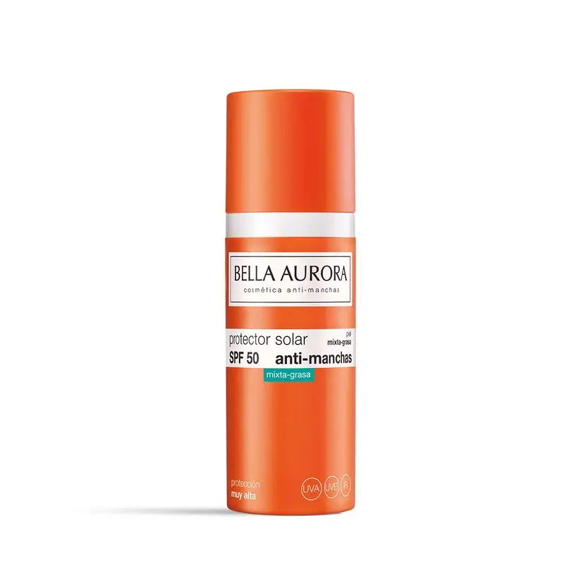 Bella Aurora Anti-Blemish Sunscreen Spf50. Oily-Mixed Skin, 50 ml