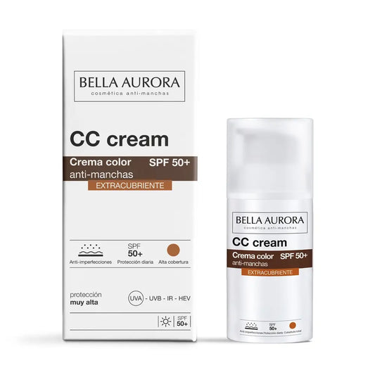 Bella Aurora Cc Cream Spf50+ Extra Coverage, 30 ml.