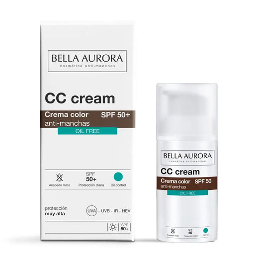 Bella Aurora Cc Cream Spf50+ Oil-Free , 30 ml.