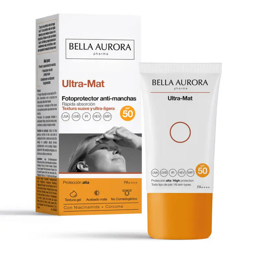 Bella Aurora  Fotoprotector Solar Anti-Manchas  Ultra-Mat , 50 ml.