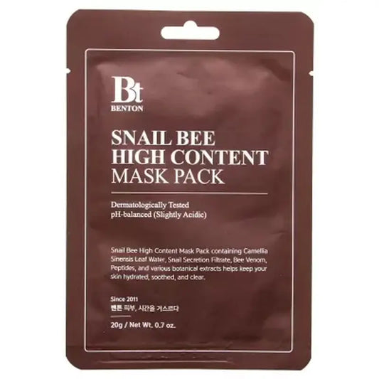 Benton Snail Bee High Content Mask, 20 g