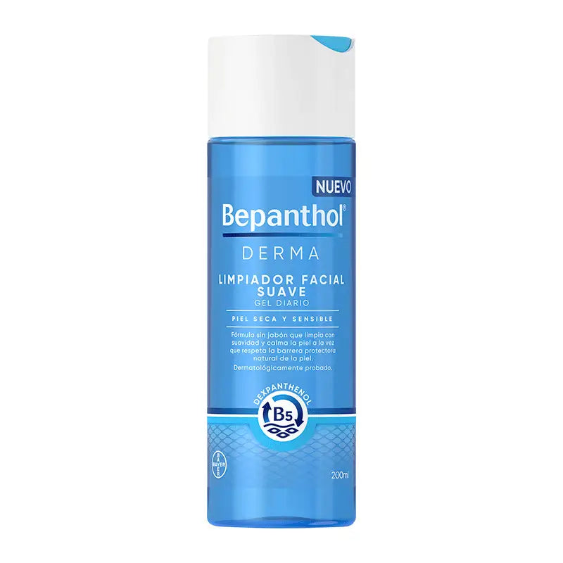 Bepanthol Derma Limpiador Facial Sin Jabón Suave 200 ml