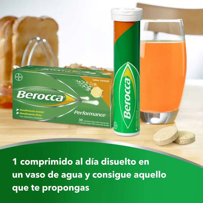 Berocca Performance Naranja 30 comprimidos Efervescentes