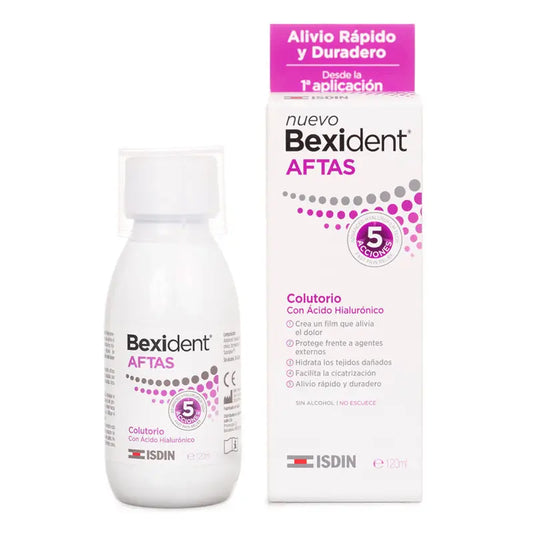 ISDIN Bexident Aftas Colutorio, 120 ml