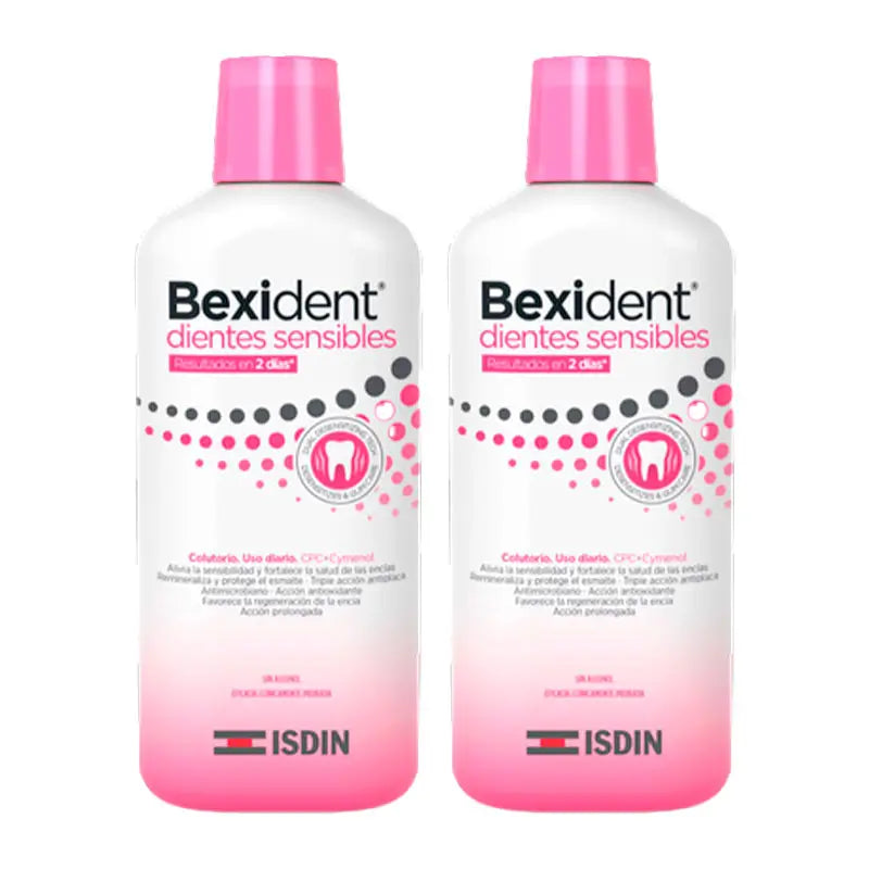 Bexident Duo Dientes Sensibles Colutorio, 500 ml