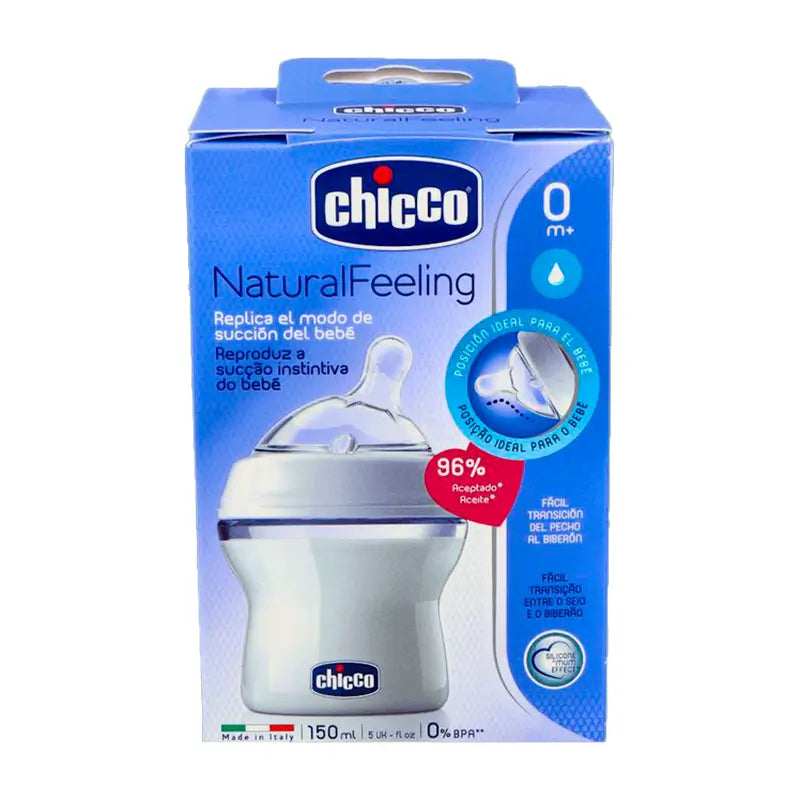 Chicco Natural Feeling Normal Flow Bottle +0 Months Silicone 150 ml