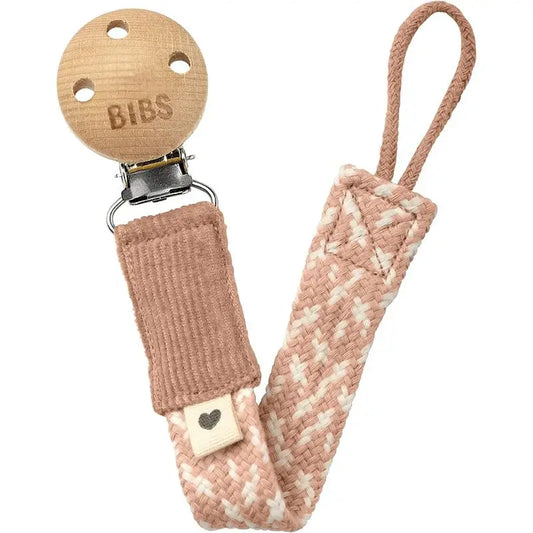 BIBS Chupetero  Trenzado Blush/Ivory