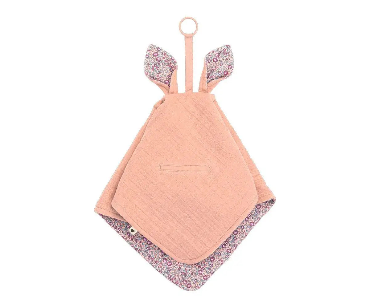 Bibs Liberty Doudou Kangaroo Eloise Blush