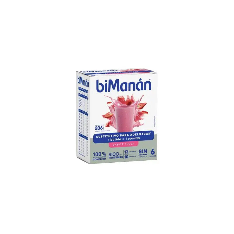 biManán Beslim Strawberry Flavour Shake 6 sachets