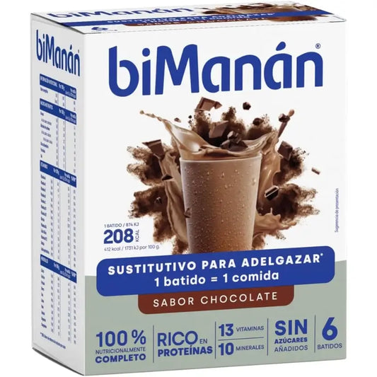 biManán Beslim Chocolate Flavour Shake 6 sachets