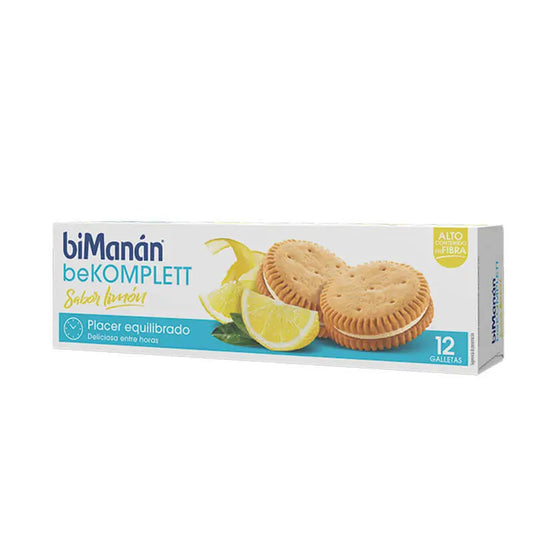 biManán Bekomplett Galletas Sabor Limón 12 unidades