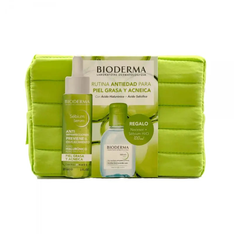 Bioderma Pack Anti-Ageing Routine for Oily and Acneic Skin Sébium H20 100 Ml + Sébium Serum 30 Ml