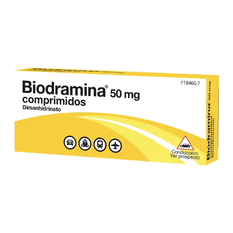 Biodramina 50 mg 12 comprimidos