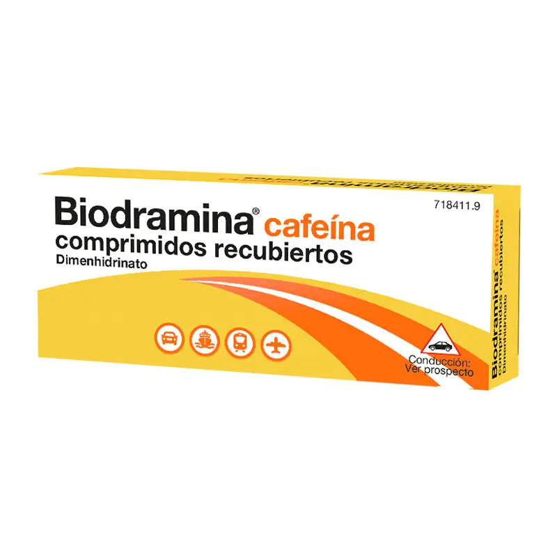 Biodramina Cafeína 12 comprimidos Recubiertos