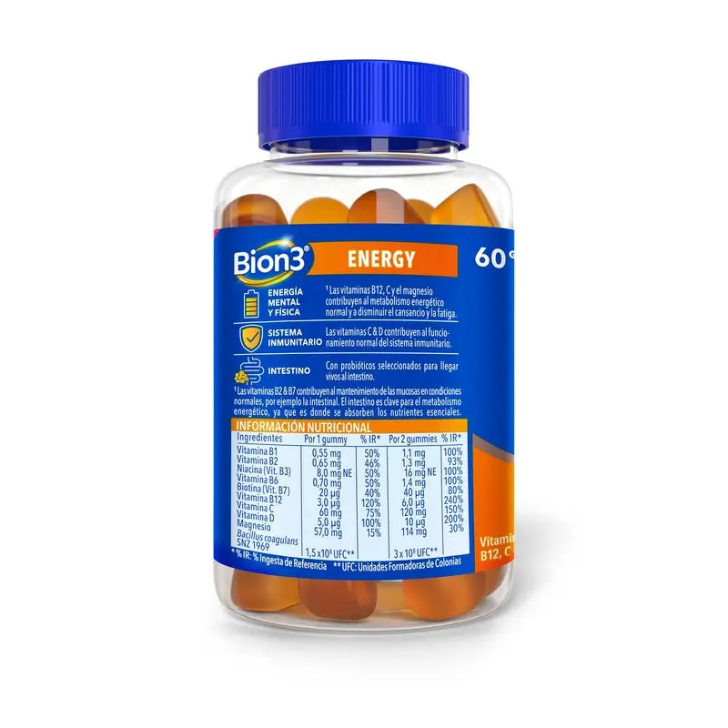Bion3 Energy, 60 gummies
