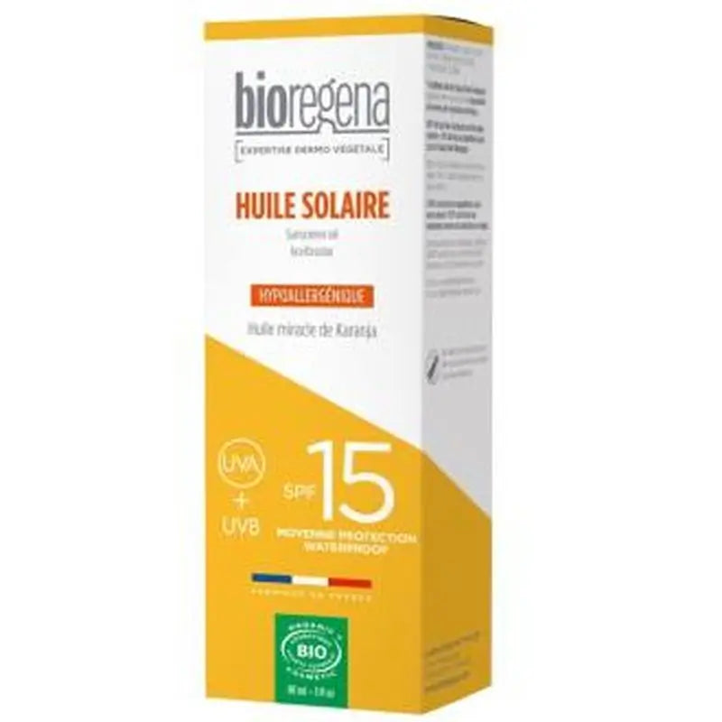 Bioregena Aceite Solar Spf15 Spray 90Ml Hipoalergenico. Bio