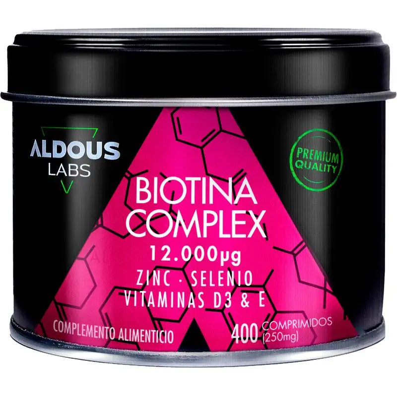 Aldous Labs Biotina con Zinc, Selenio, Vitamina D3 y Vitamina E