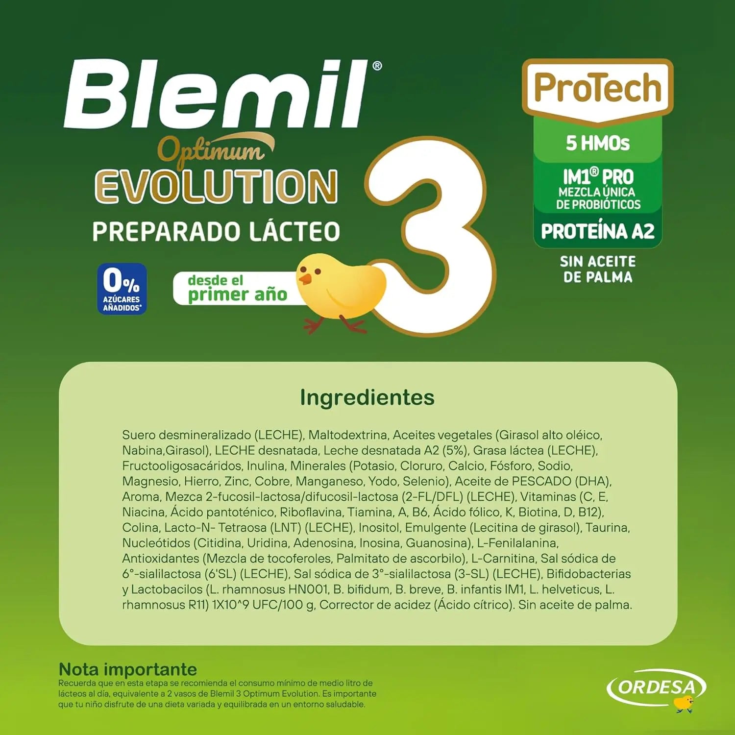 Blemil Bipack Optimum Evolution 3 Growing-Up Milk, 2X800g