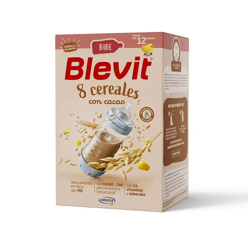 Blevit Alimentación Infantil Bibe 8 Cer Y Cacao, 500 grs