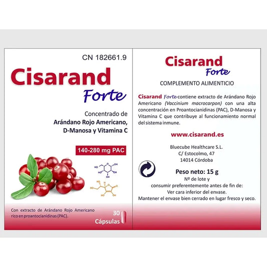 Bluecube Healthcare Cisarand Forte, 30 capsules