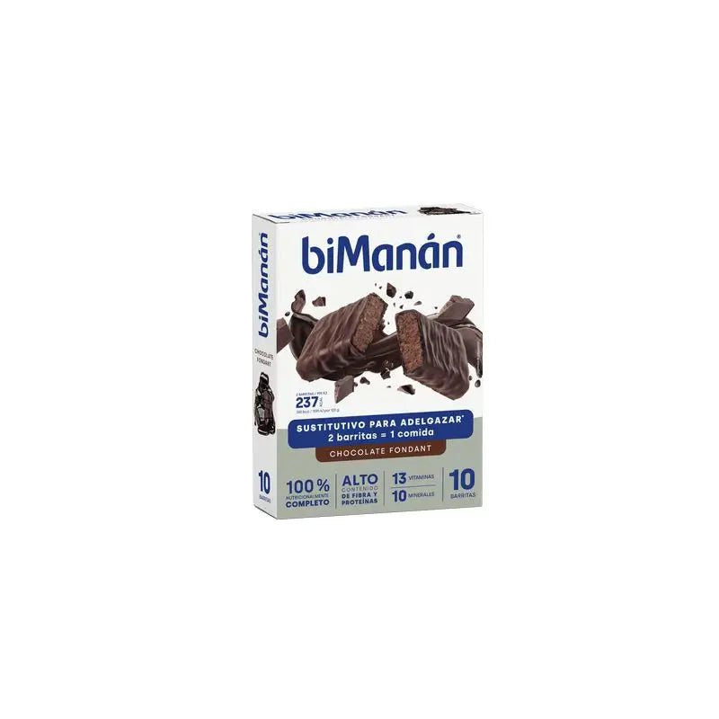 biManán Beslim Dark Chocolate Fondant Bars 10 pieces