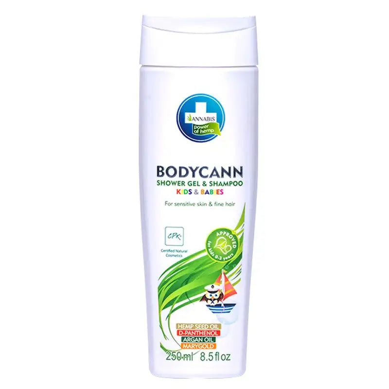 Bodycann Niños 2 En 1 · Champú Y Gel De Ducha Natural Piel Sensible Niños Y Bebés , 250 ml