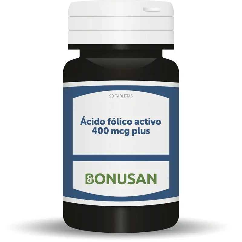 Bonusan Acido Folico Activo Plus, 400 Mcg