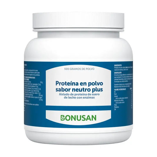 Bonusan Protein Powder Neutral Plus Flavour, 500 grams of powder