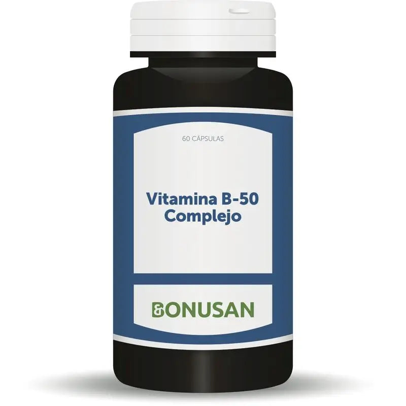 Bonusan Vitamina B-50 Complejo , 60 cápsulas