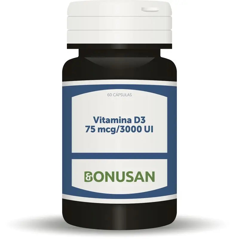 Bonusan Vitamina D3 75 Mcg / 3000 Ui , 60 cápsulas de gel