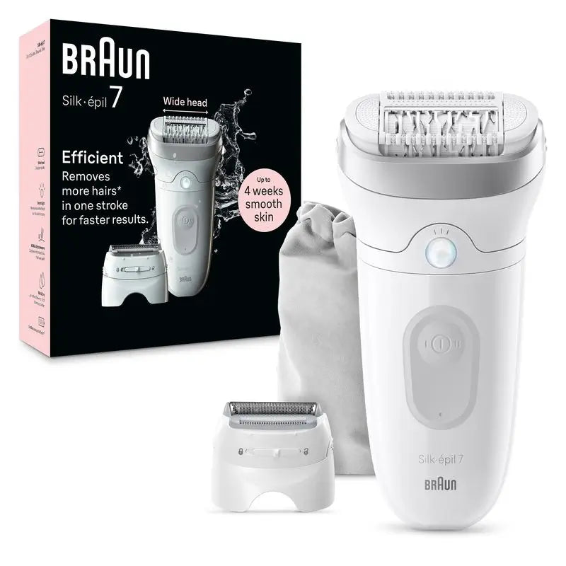 Braun Braun Silk-Épil 7, Epilator For Easy Hair Removal, Long Lasting Soft Skin, 7-041