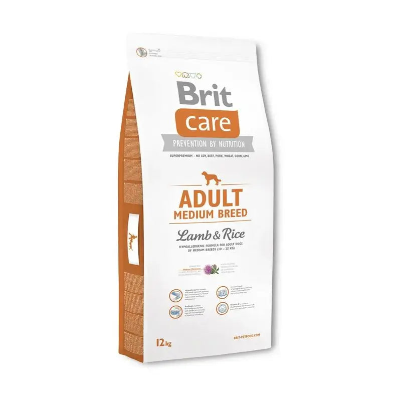 Brit Care Adult Medium Breed Lamb Rice 12Kg for Dogs