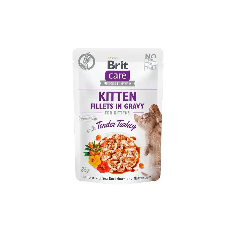 Brit Care Cat Kitten Fillets In Turkey Sauce 24X85Gr for Cats