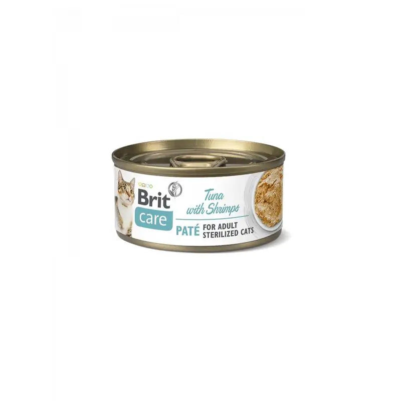 Brit Care Cat Sterilized Tuna Pate with Shrimp 24X70Gr for Cats