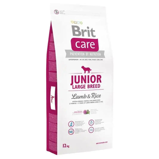 Brit Care Hypoallergenic Junior Large B. Lamb Rice 12Kg for Dogs