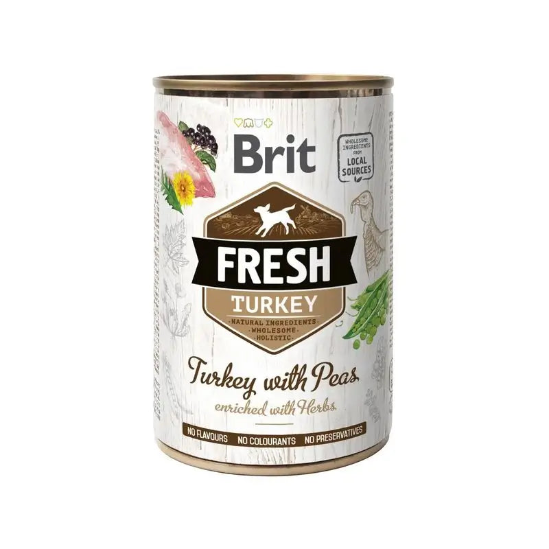 Brit Fresh Turkey Peas 6X400Gr for Dogs