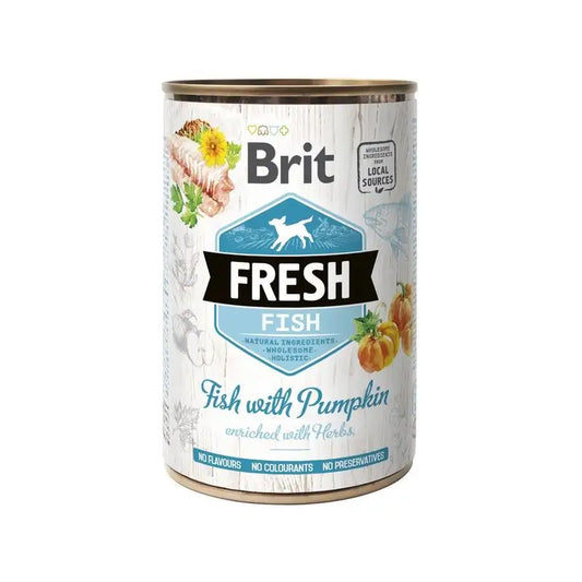 Brit Fresh Fish Pumpkin 6X400Gr for Dogs