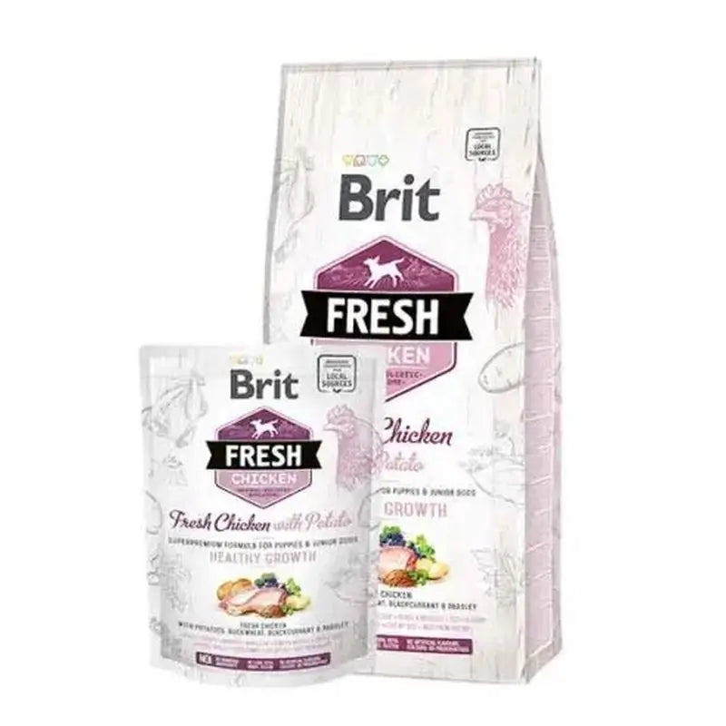 Brit Fresh Puppy Healthy Growth Chicken Potato 12Kg for Dogs