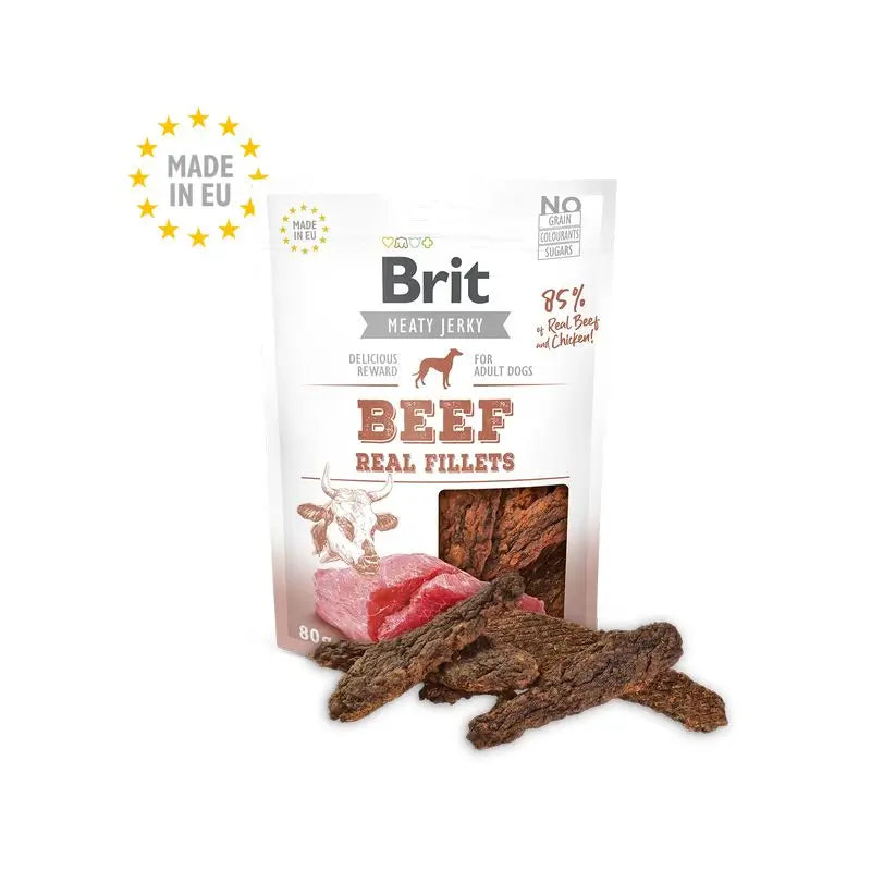 Brit Jerky Snack Chicken Fillets 80Gr for Dogs