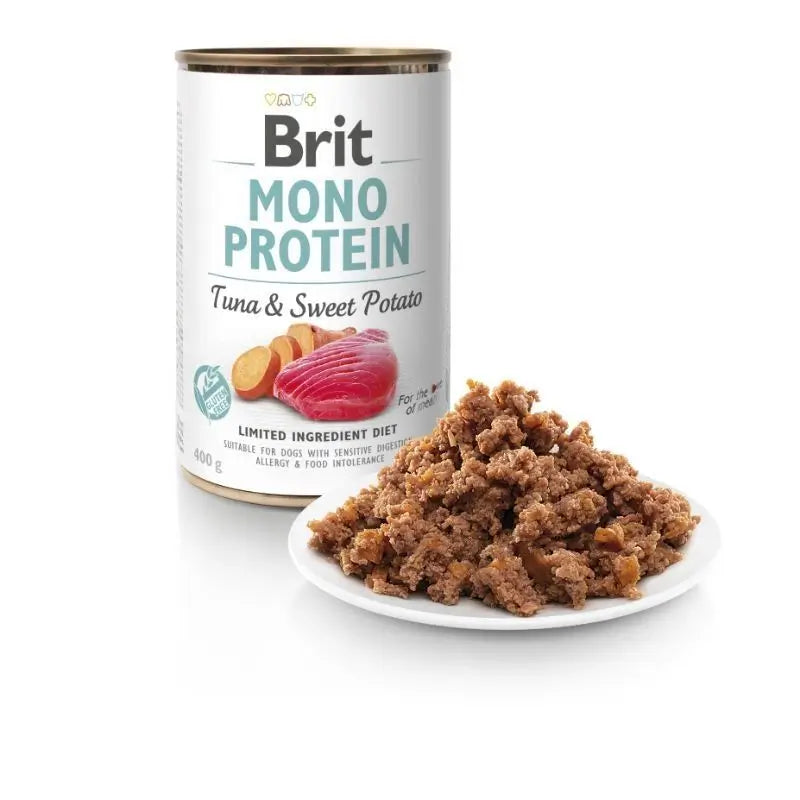 Brit Mono Protein Tuna & Sweet Potato 6X400Gr for Dogs