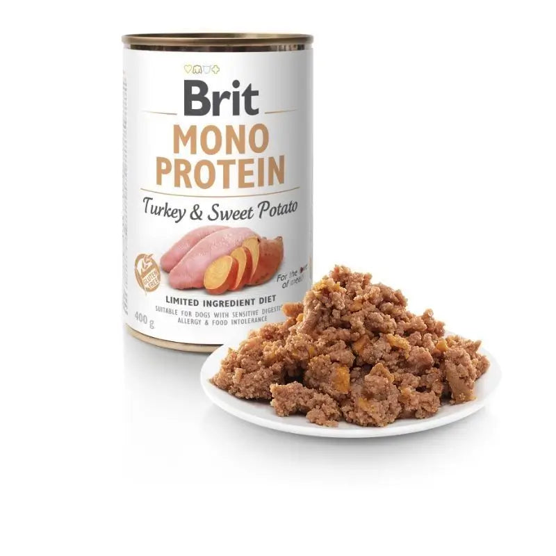 Brit Mono Protein Turkey & Sweet Potato 6X400Gr for Dogs