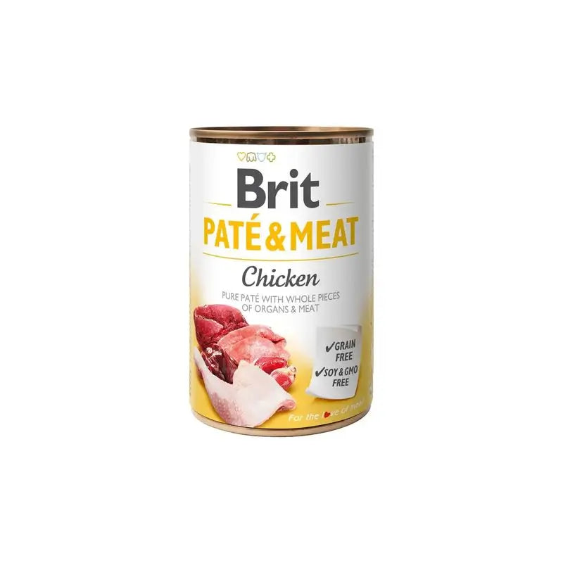 Brit Pate Meat Chicken 6X400Gr for Dogs