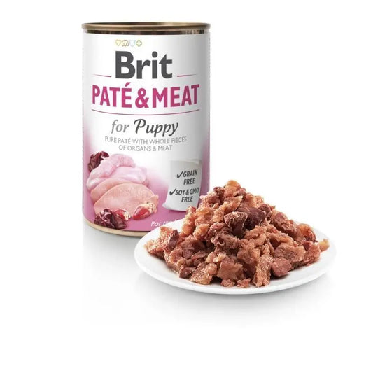 Brit Pate & Meat Puppy 6X400Gr for Dogs