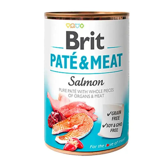 Brit Pate & Meat Salmon 6X400Gr for Dogs