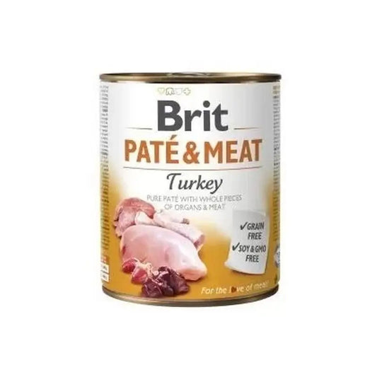 Brit Pate & Meat Turkey 6X400Gr for Dogs