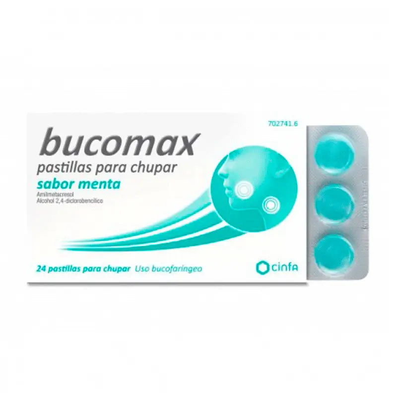 Bucomax con Sabor Menta 24 Pastillas Para Chupar