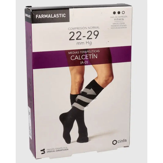 Farmalastic Black Socks, Large Size