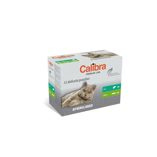 Calibra Gatos Esterilizado Pouch Multipack Caja 12X100Gr