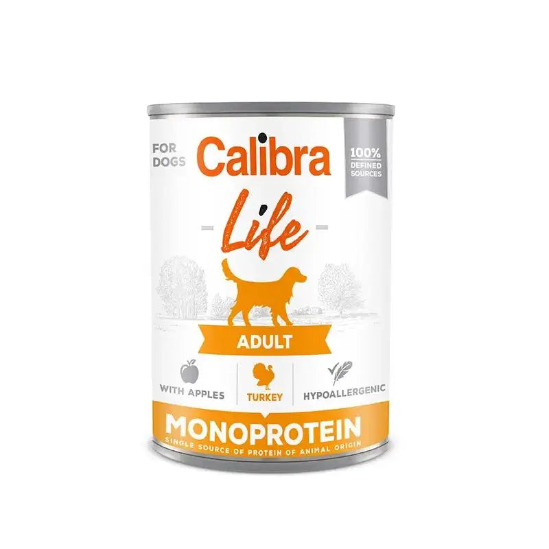 Calibra Perros Life Lata Adulto Pavo Con Manzanas 6X400Gr