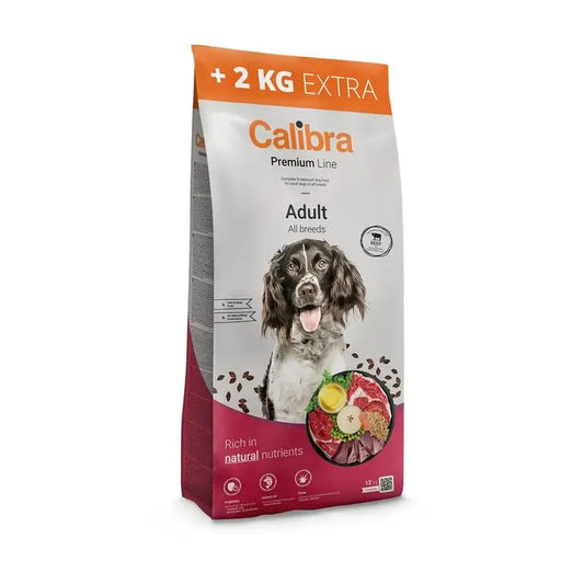 Calibra Perros Premium Line Adulto Ternera 12+2Kg